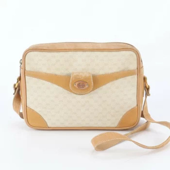Gucci Handbags - Gucci GG Leather Crossbody Bag Gold